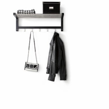 [Ori] If Rak Topi Gantungan Mantel Tembok Kuat 79Cm Original_Hitam Bisa Gojek