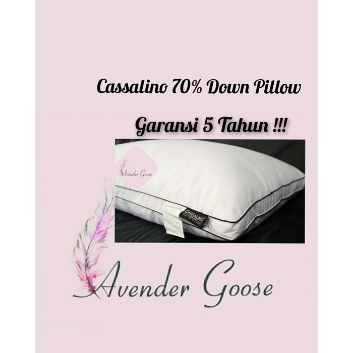 [Ori] Cassalino Bantal Bulu Angsa Garansi 5 Tahun Down Pillow Bantal Hotel Terbaru