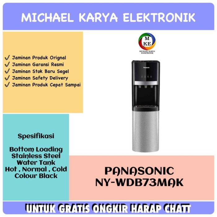[New] Panasonic Dispenser Ny-Wdb73Mak Dispenser Galon Bawah Panasonic Terbatas