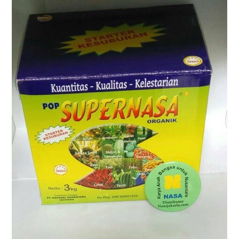 [New Ori] Pop Supernasa Serbuk 3 Kg / Pupuk Distributor Nasa Bekasi Bisa Gojek