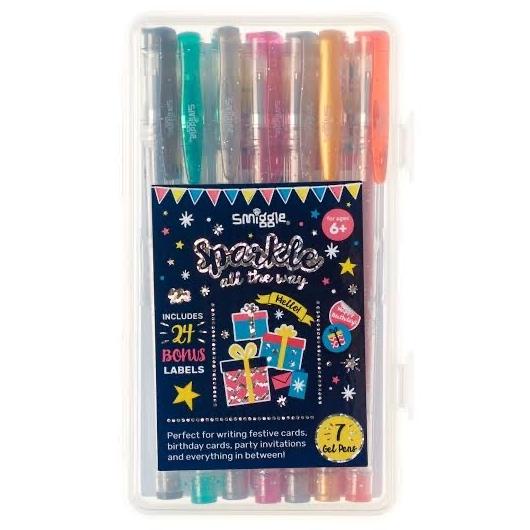 

Smiggle Sparkle All The Way Gel Pen Pack X7 Limited Edition