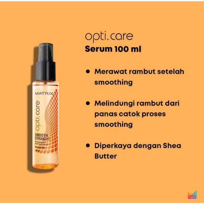 Matrix Opti Care Smooth Straight Serum / Vitamin Rambut