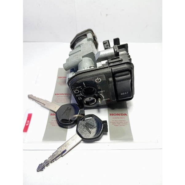 Kunci kontak Keyless Beat iss Beat Street new LED 2020 K1A Scoopy new prestige 2021 original