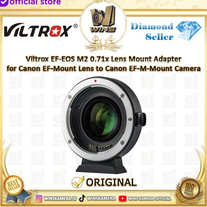 Viltrox Ef-Eos M2 Speedbooster For Ef Lens To Eos-M Camera Stok Terbatas