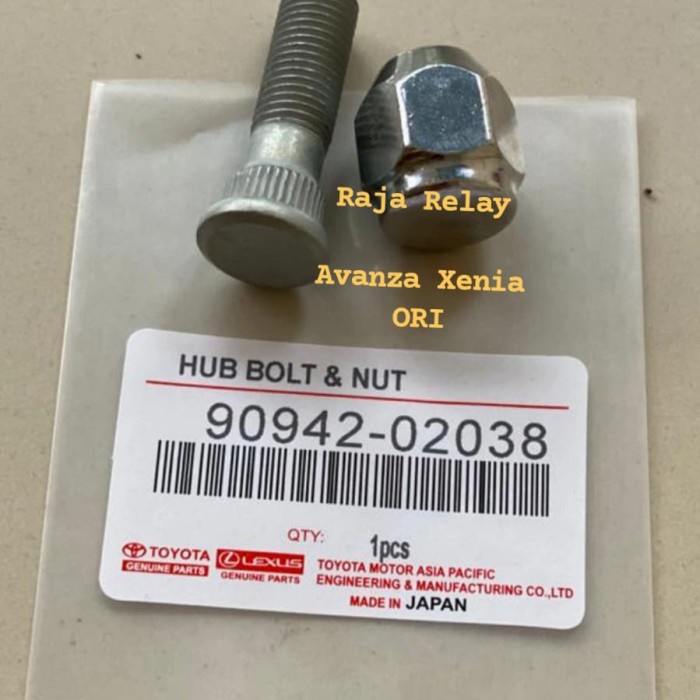 BAUT RODA AVANZA XENIA ORI + MUR RACING HUB BOLT NUT AVANZA XENIA ORI best