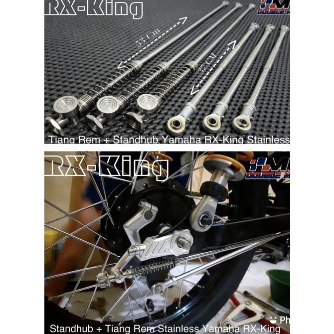 Stik Rem Tiang Rem Belakang Standhub Stainless Yamaha Rx King Rxs Rxk Original