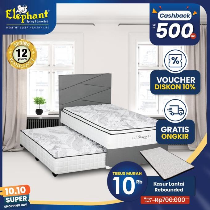Kasur Springbed 2 In 1 Blossom Elephant