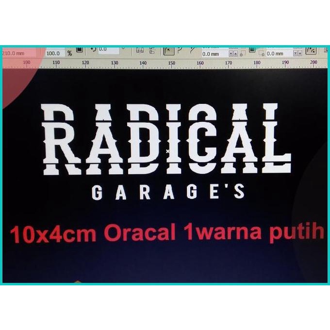 

CUSTOM CUTTING STICKER ORACAL 1WARNA PUTIH 10X4CM 20JVLZ3 tools n par