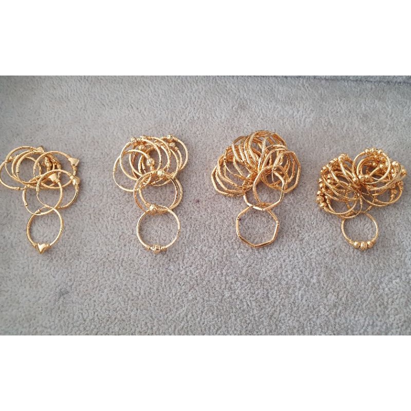 Anting Jipsi Bundar Emas Asli Kadar 875 20K