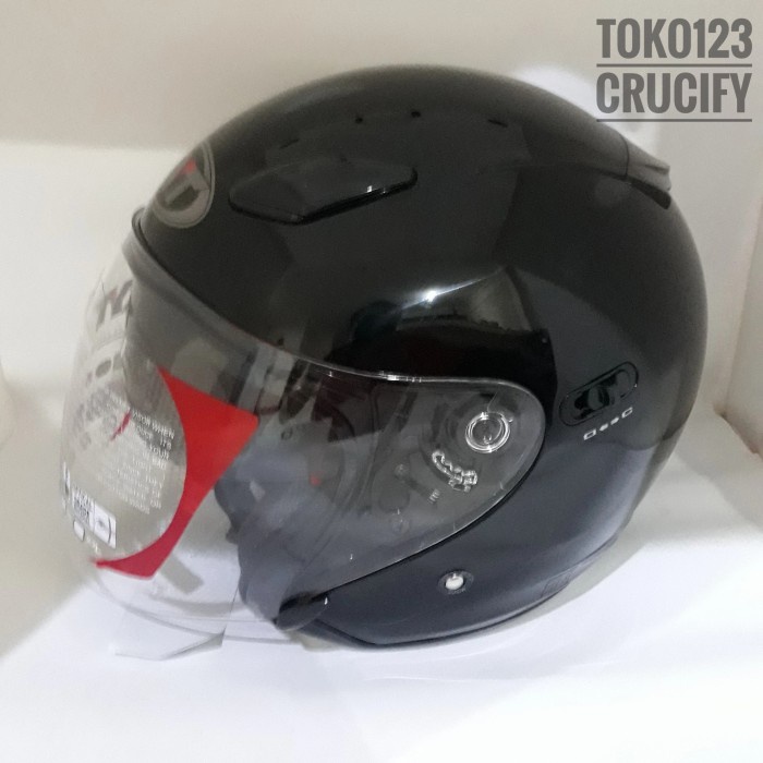 Kyt Dj Maxi Helm Half Face Double Visor