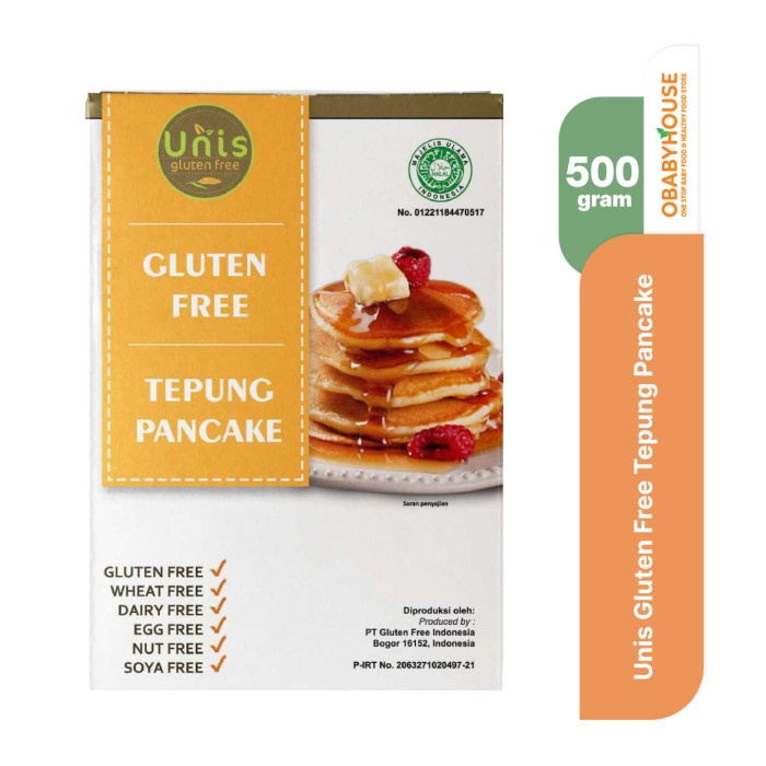 

UNIS GLUTEN FREE TEPUNG PANCAKE 500 GR