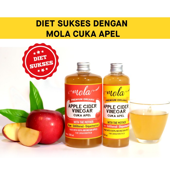 

Terlaris Mola Cuka Apel Organik / Apple Cider Vinegar Organic With The Mother SALE