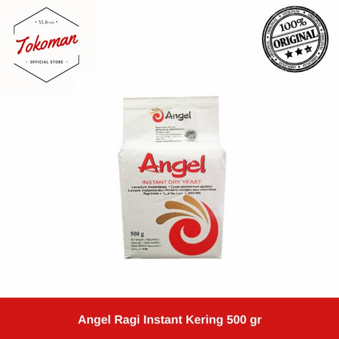 

Terlaris Angel Ragi Instant Kering 500gr / 500 gr Instant Dry Yeast SALE