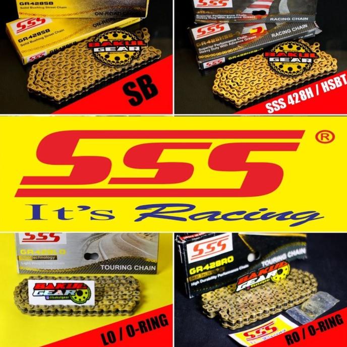 Terbaru Rantai SSS 428 HSBT SB HMX ORING 1579