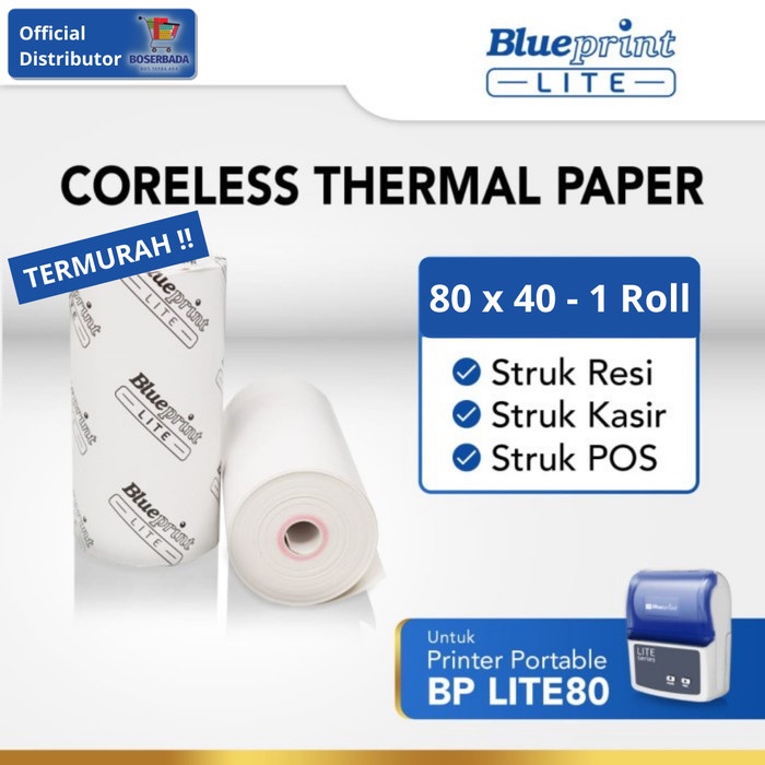 

Promo Blueprint Lite - Kertas Struk Thermal Paper 80X40 Mm