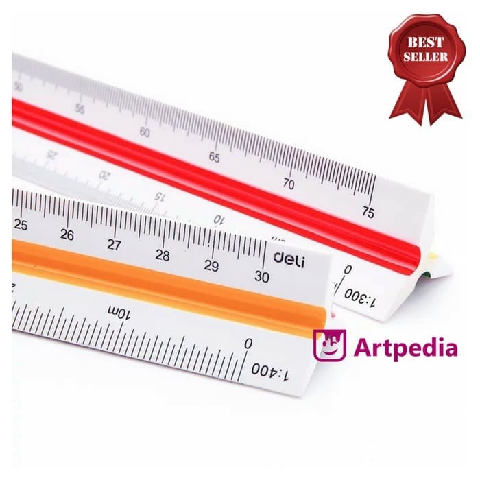 

Sarila Penggaris Skala Untuk Insinyur Atau Arsitek Triangular Scale Deli