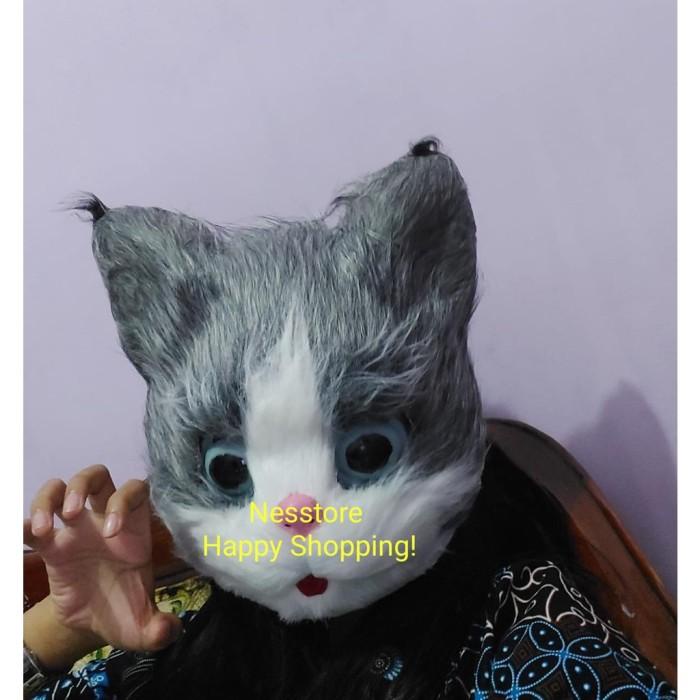 Topeng Kucing Lucu Cute Cat Halloween Cosplay