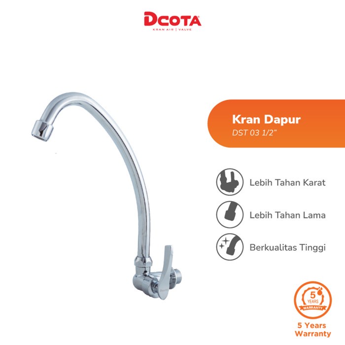 Dcota Kran Dapur Cuci Piring Angsa DST 03 1/2"