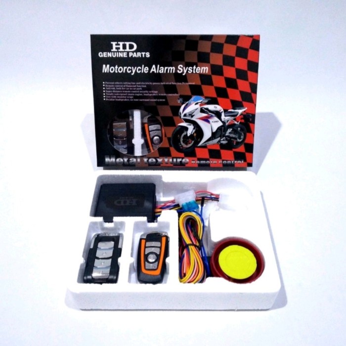 Alarm System Remot Motor Anti Maling Hd / Alarm Remot Starter Motor