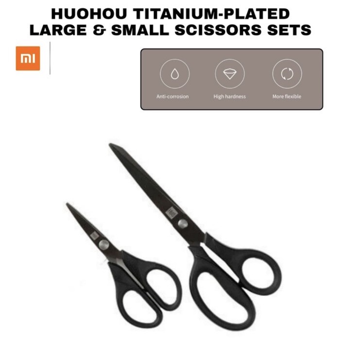 

Promo Xiaomi Huohou Titanium Plated Scissors Set - Gunting 2 Pcs
