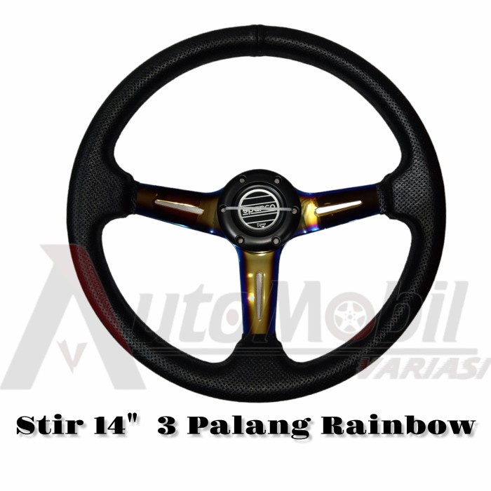 Stir 14 Inch Model Nardi Warna Rainbow Gradasi Kode Hm227