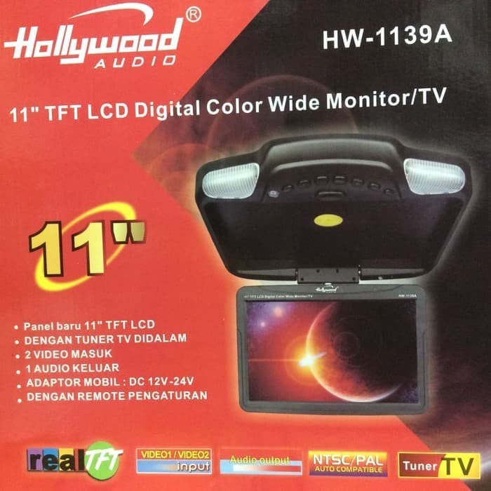 Promo Tv Mobil Roof/Plafon Hollywood 11"Gambar Jernih