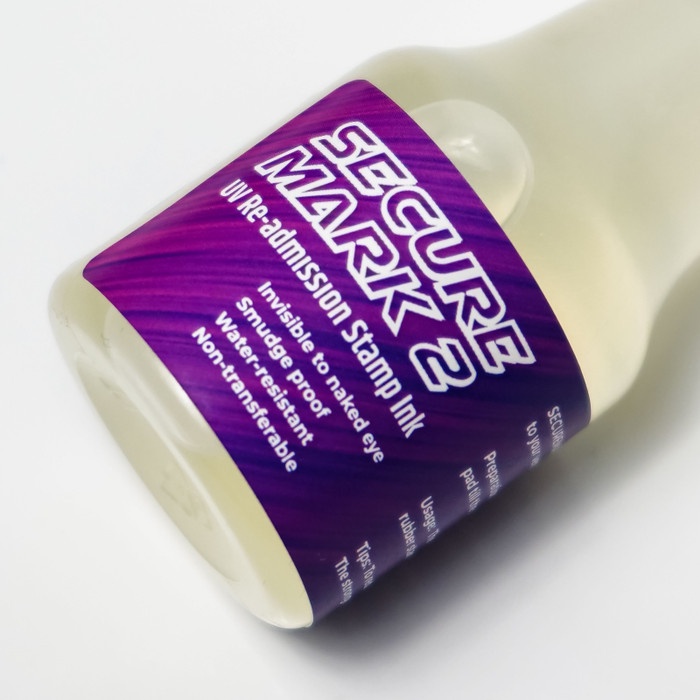 

New Secure Mark 2 - Tinta Stempel Uv Permanen, Anti Air Ke Kulit Tangan New Original