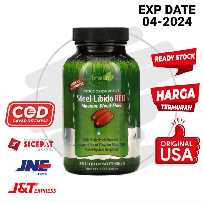 Irwin Naturals Steel Libido Red - Vitalitas Libido Pria Obat Kuat Best