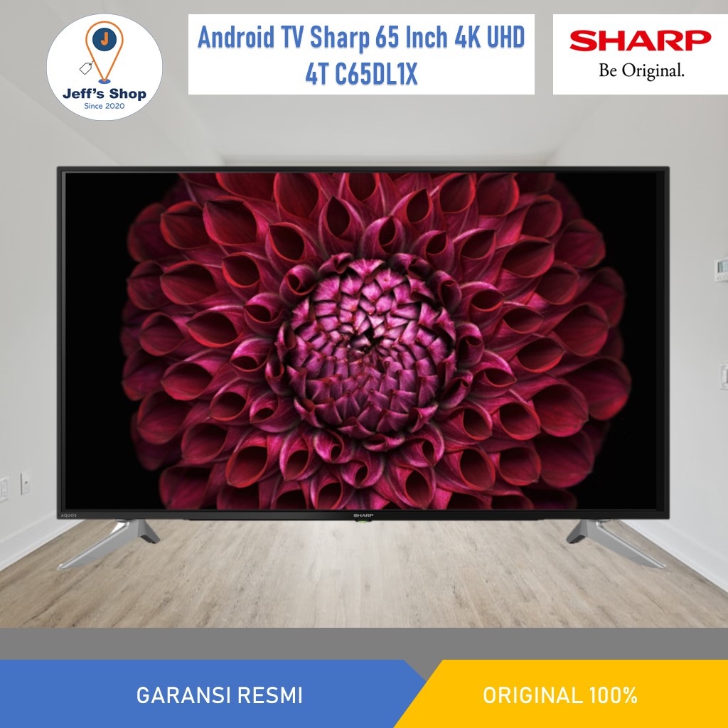 LED Android Smart TV Sharp 65 Inch 4K Ultra-HDR 4T C65DL1X