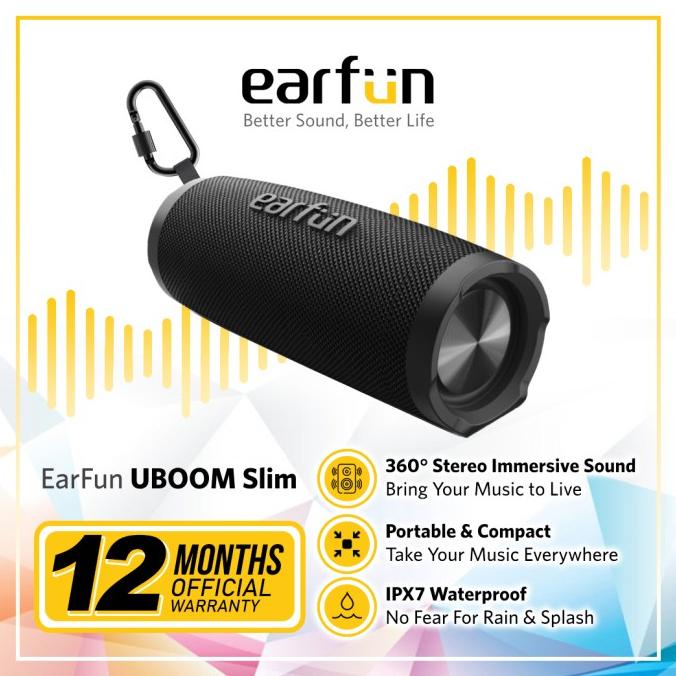 EarFun Uboom Slim 20W 360 Bluetooth Speaker