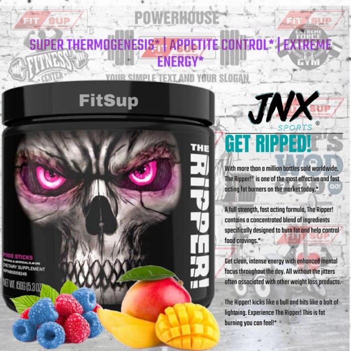 JNX THE RIPPER 30serving Jnx Sports The Ripper Fat burner Diet sehat