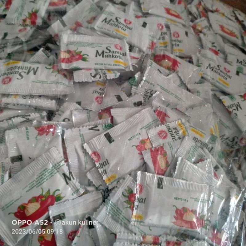 

Saus Sambal Mahkota Isi 1000Pcs