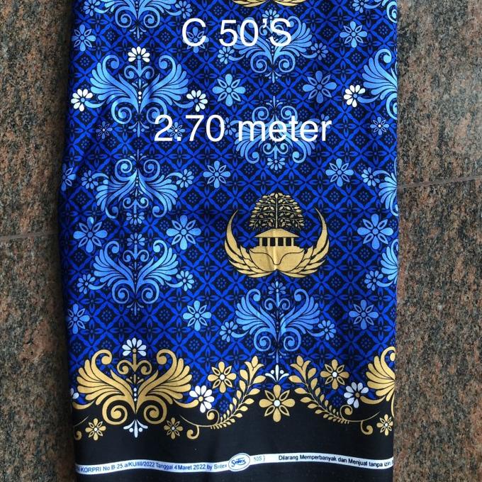 BAHAN BATIK KORPRI C50'S SRITEX