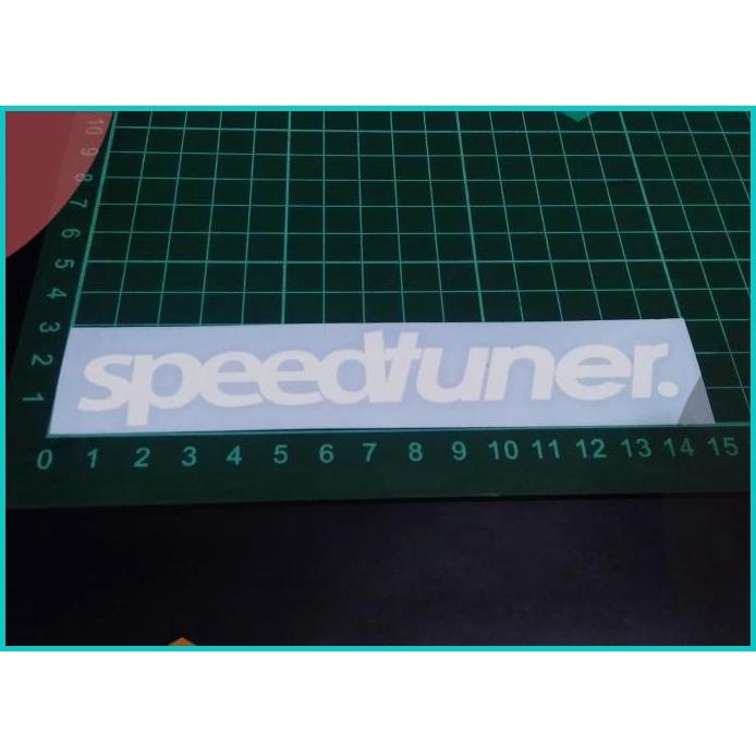 

Cutting Sticker Speedtuner putih 15x3cm 20JVLZ3 sparepart per