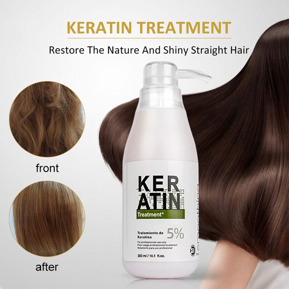 300Ml Keratin Hair Treatment Perawatan Keratin Perawatan Rambut Treatment Pelurus Rambut Permanen