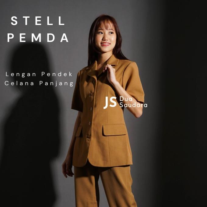 setelan pemda wanita / stelan celana pemda / baju pemda / baju pns