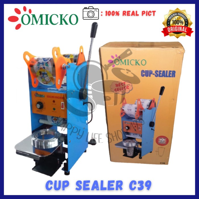 Cup Sealer OMICKO C39/Mesin Cup Sealer Press Gelas Plastik