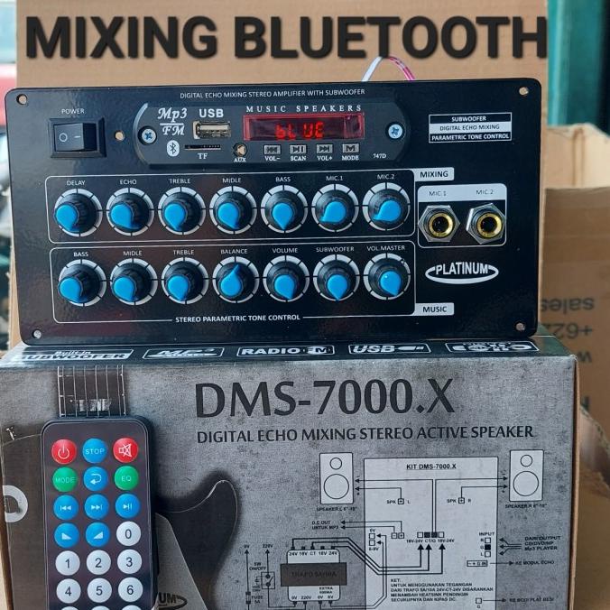 digital echo mixing stereo active speaker dms-7000.x mp3 bluetooth kit
