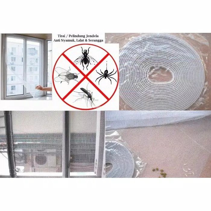 

Sentralstore Kasa Nyamuk Jendela/Pintu dengan Strip Segel Perekat DIY
