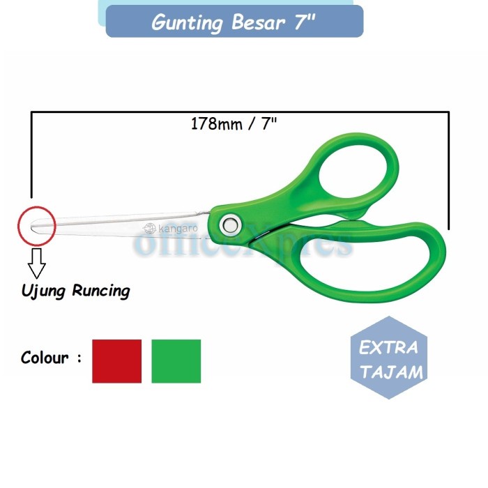 

Gunting Kertas Besar / Gunting Kain / Gunting 7 inch / Scissors SD-70