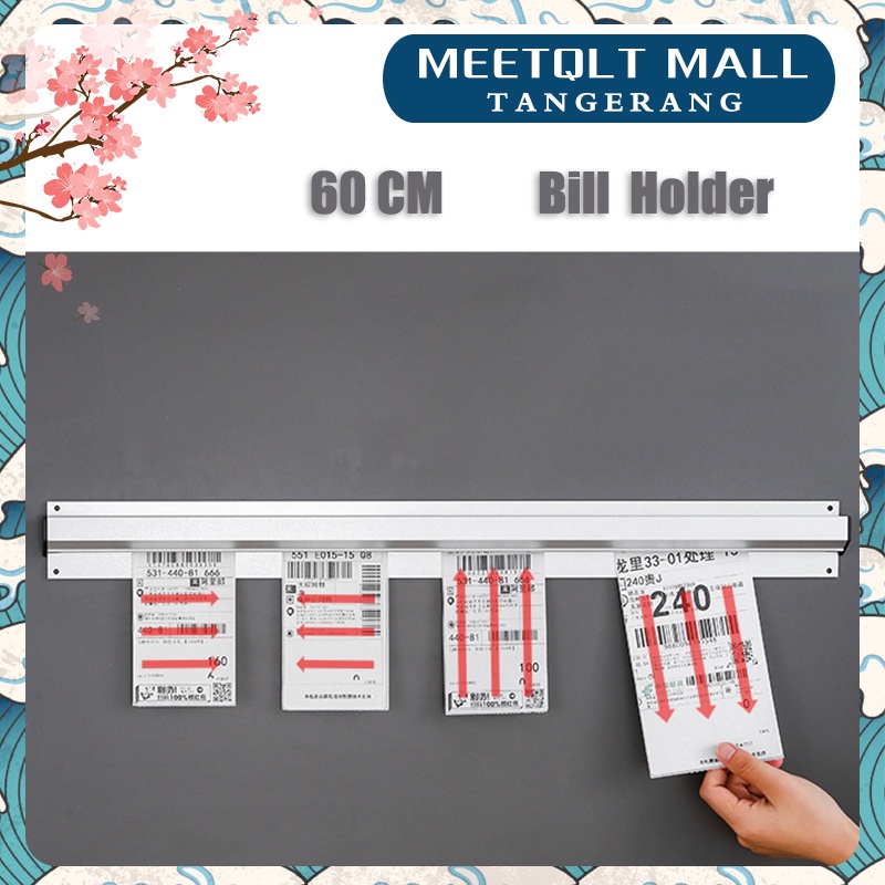 

6*60 Cm Bill Holder Restaurant/Jepit Nota Kertas Tab Grabber/Kitchen Order Holder