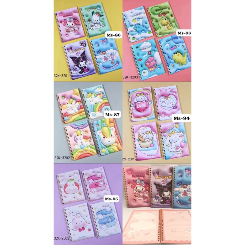 

Notebook Sanrio / Buku Tulis / Buku Kter 12 Pcs