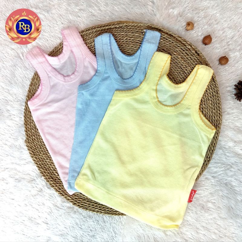 [6Pcs] SINGLET SALUR WARNA - KAOS DALAM MARINA ANAK/REMAJA MURAH CEWEK/COWOK