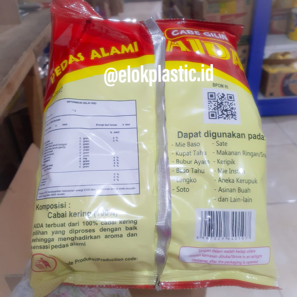 

Bubuk Cabe Giling Aida Kemasan 500Gr