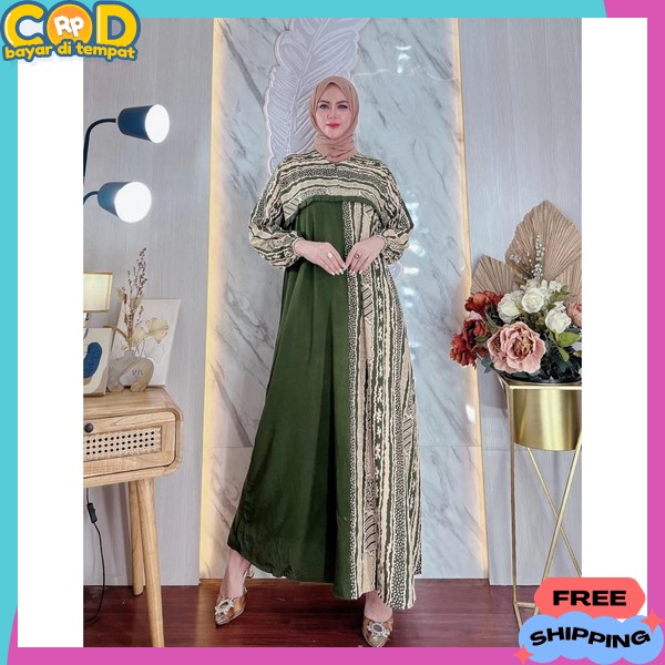 Gmis Dress Dewasa Perempuan Import Premium Games Mewah Syari Bju Muslimah Pesta Kondangan Gmis Syari