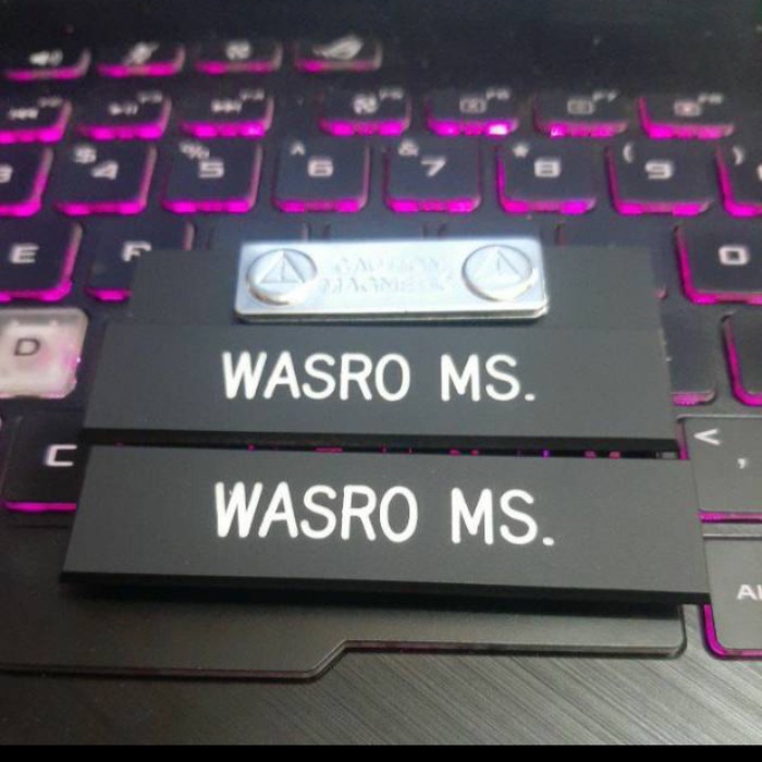 

Nametag Papan Nama Dada Pdh Pns Bhayangkari Hitam Dop Grafir Acrylic Promo Terbaru