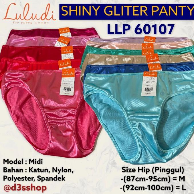Luludi By Wacoal Panty Midi Shiny Gliter LLP 60107 Celana Dalam