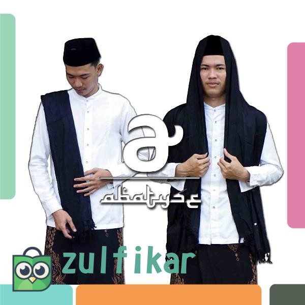 sorban Sorban Rida Hitam Polos Panjang Solo Rayon Surban Habib Haji(U5N8) sorban palestina sorban ar