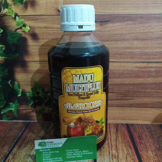 

met Madu Hutan MULTIPLUS Alghooba Plus Royal Jelly Dan Propolis 1500gr