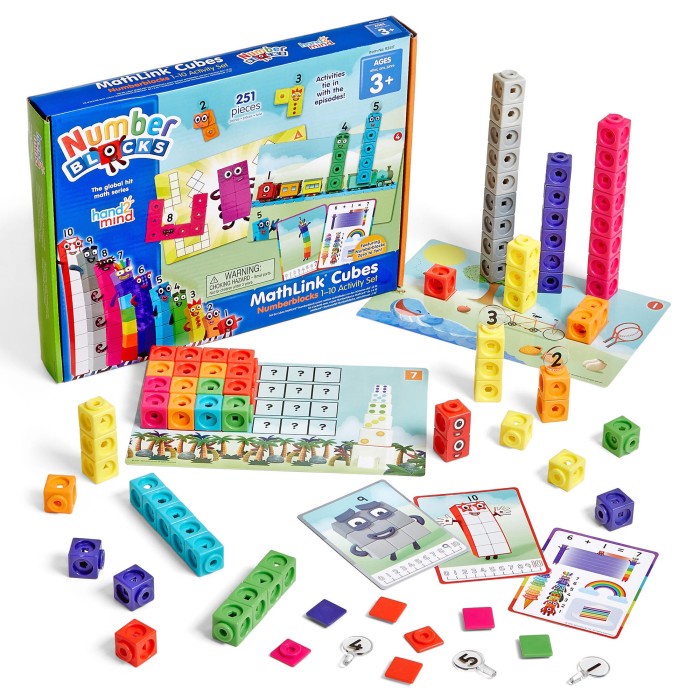 Hand2Mind Numberblocks Mathlink Cubes 110 Activity Set Ready
